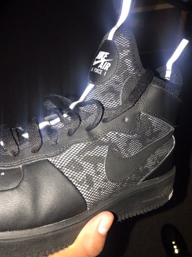 reflective nike high tops